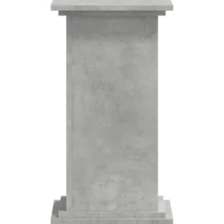 Växtställ i betonggrå färg - Stabilt och modernt designat i konstruerat trä | Storlek: 33x33x60 cm