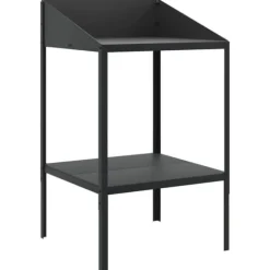 Växtställ i galvaniserat stål - För inomhus och utomhus | Färg: Antracit | Storlek: 56,5x54,5x100 cm