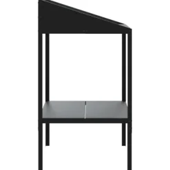 Växtställ i galvaniserat stål - För inomhus och utomhus | Färg: Antracit | Storlek: 56,5x54,5x100 cm