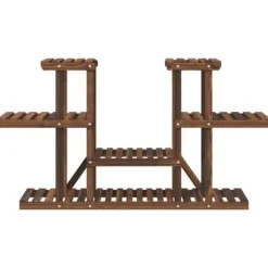 Växtställ i granträ - Hållbart och elegant för växter | Storlek: 110x25x73 cm | Färg: Naturlig träfinish