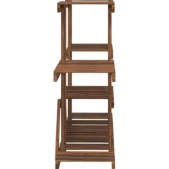 Växtställ i granträ - Hållbart och elegant för växter | Storlek: 110x25x73 cm | Färg: Naturlig träfinish