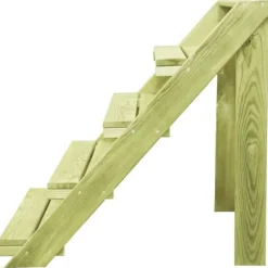 Växtställ i impregnerad furu med 5 hyllplan - Organisera och visa växter | Storlek: 80x80x80 cm