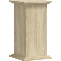 Växtställ i konstruerat trä - Tidlös design | Färg: Sonoma-ek | Storlek: 33x33x60 cm