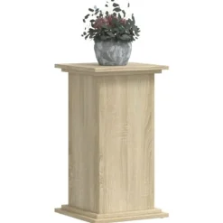 Växtställ i konstruerat trä - Tidlös design | Färg: Sonoma-ek | Storlek: 33x33x60 cm