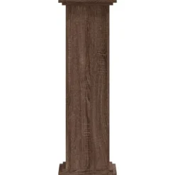 Växtställ i konstruerat trä - Tidlös design | Färg: Brun ek | Storlek: 33x33x100 cm