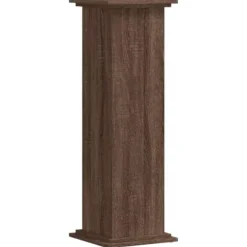 Växtställ i konstruerat trä - Tidlös design | Färg: Brun ek | Storlek: 33x33x100 cm