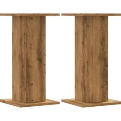 Växtställ i konstruerat trä - Stabilt och hållbart | Storlek: 30x30x60 cm | Antal: 2 st