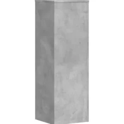 Växtställ i konstruerat trä - Hållbart och modernt | Färg: Betonggrå | Storlek: 33x33x100 cm