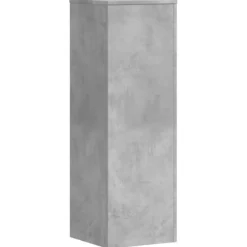 Växtställ i konstruerat trä - Hållbart och modernt | Färg: Betonggrå | Storlek: 33x33x100 cm