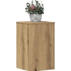 Växtställ i konstruerat trä - Flera användningsområden | Storlek: 30x30x50 cm | Antal: 2 st