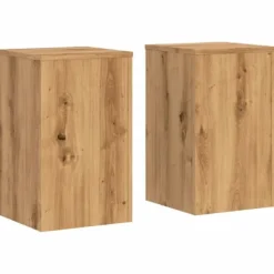 Växtställ i konstruerat trä - Flera användningsområden | Storlek: 30x30x50 cm | Antal: 2 st