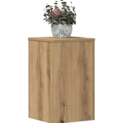 Växtställ i konstruerat trä - Flera användningsområden | Storlek: 30x30x50 cm | Antal: 2 st