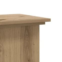 Växtställ i konstruerat trä - Stabilt och hållbart | Storlek: 33x33x80 cm | Färg: Ek