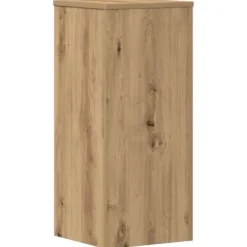 Växtställ i konstruerat trä - Stabilt och hållbart | Färg: Ek | Storlek: 30x30x70 cm