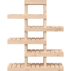 Växtställ i massiv furu - Trähylla för växter | Storlek: 85x25x109,5 cm