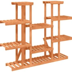 Växtställ i massivt granträ - Slitstark och elegant design | Storlek: 110x25x110,5 cm