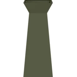 Växtställ i Olivgrön Metall - Fyrkantigt Design | Storlek: 40x40x101 cm