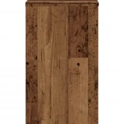 Växtställ i 2-pack av konstruerat trä - Stabil och modern design | Storlek: 30x30x50 cm | Färg: Åldrat trä