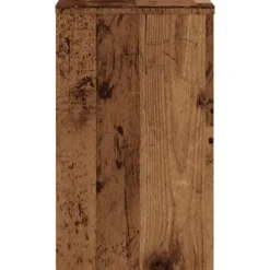 Växtställ i 2-pack av konstruerat trä - Stabil och modern design | Storlek: 30x30x50 cm | Färg: Åldrat trä