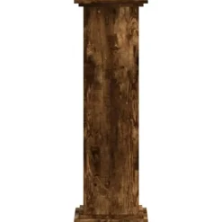 Växtställ i rökfärgad ek - Stabilt konstruerat trä | Storlek: 33x33x100 cm