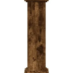 Växtställ i rökfärgad ek - Stabilt konstruerat trä | Storlek: 33x33x100 cm