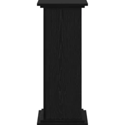 Växtställ i Svart Ek - Elegant Trä för Inomhus & Utomhus | Storlek: 33x33x80 cm