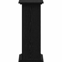 Växtställ i Svart Ek - Elegant Trä för Inomhus & Utomhus | Storlek: 33x33x80 cm