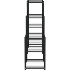 Växtställ i svart järn – Hållbar och stabil hylla | Storlek: 83x25x80 cm