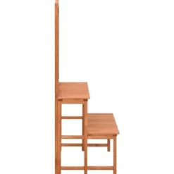 Växtställ med spaljé i massivt granträ - 2-nivåer för krukor | Storlek: 70x42x115 cm