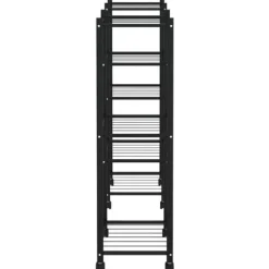 Växtställ på hjul 83x25x83,5 cm svart järn - Blomställ - Växtställ - Home & Living