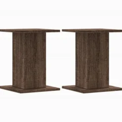 Växtställ 2-pack - Hållbart konstruerat trä | Färg: Brun | Storlek: 30x30x40 cm