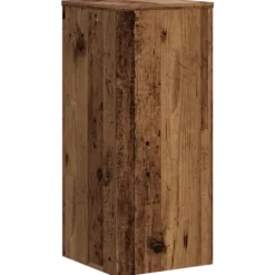 Växtställ 2-pack av konstruerat trä - Perfekt för inomhusbruk | Storlek: 30x30x70 cm | Färg: Åldrat trä