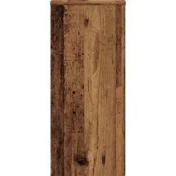 Växtställ 2-pack av konstruerat trä - Perfekt för inomhusbruk | Storlek: 30x30x70 cm | Färg: Åldrat trä