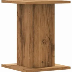 Växtställ 2-pack i konstruerat trä - Stabil och hållbar | Storlek: 30x30x40 cm | Färg: Ek