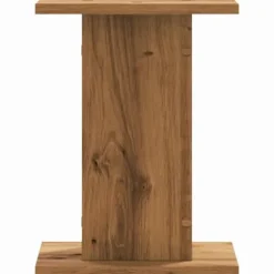 Växtställ 2-pack i konstruerat trä - Stabil och hållbar | Storlek: 30x30x40 cm | Färg: Ek