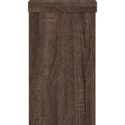 Växtställ 2-pack i konstruerat trä - Stabilt och stilrent | Färg: Brun | Storlek: 10x10x18 cm