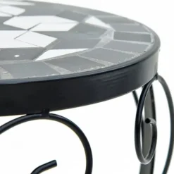 Växtställ 3-pack i svart och vit keramik - Mosaikdesign | Färg: Svart/Vit | Storlek: Standard