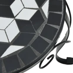 Växtställ 3-pack i svart och vit keramik - Mosaikdesign | Färg: Svart/Vit | Storlek: Standard