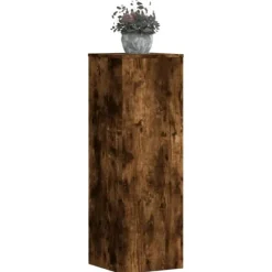 Växtställ 2-pack rökfärgad ek | Storlek: 33x33x100 cm | Konstruerat trä