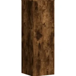 Växtställ 2-pack rökfärgad ek | Storlek: 33x33x100 cm | Konstruerat trä