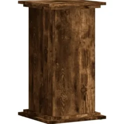 Växtställ rökfärgad ek 33x33x60 cm konstruerat trä