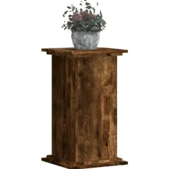 Växtställ rökfärgad ek 33x33x60 cm konstruerat trä