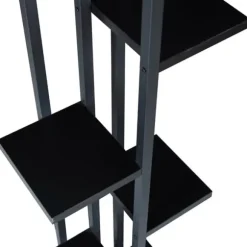 Växtställ Somero piedestal 150x34x21 cm svart [en.casa]