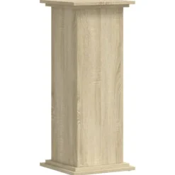 Växtställ sonoma-ek 33x33x80 cm konstruerat trä