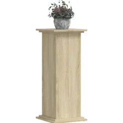 Växtställ sonoma-ek 33x33x80 cm konstruerat trä