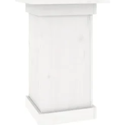 Växtställ vit 40x40x60 cm massiv furu