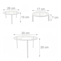 Växtställ, 20x30 cm till 8x17 cm, Stål