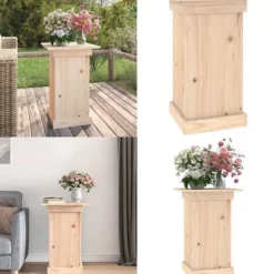 Växtställ 40x40x60 cm massiv furu - Växtställ - Växt Ställ - Home & Living