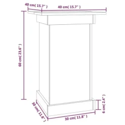 Växtställ 40x40x60 cm massiv furu - Växtställ - Växt Ställ - Home & Living