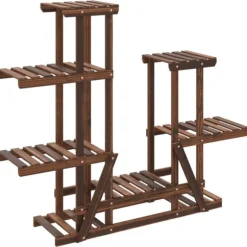 Växtställ 95x25x96 cm massivt granträ